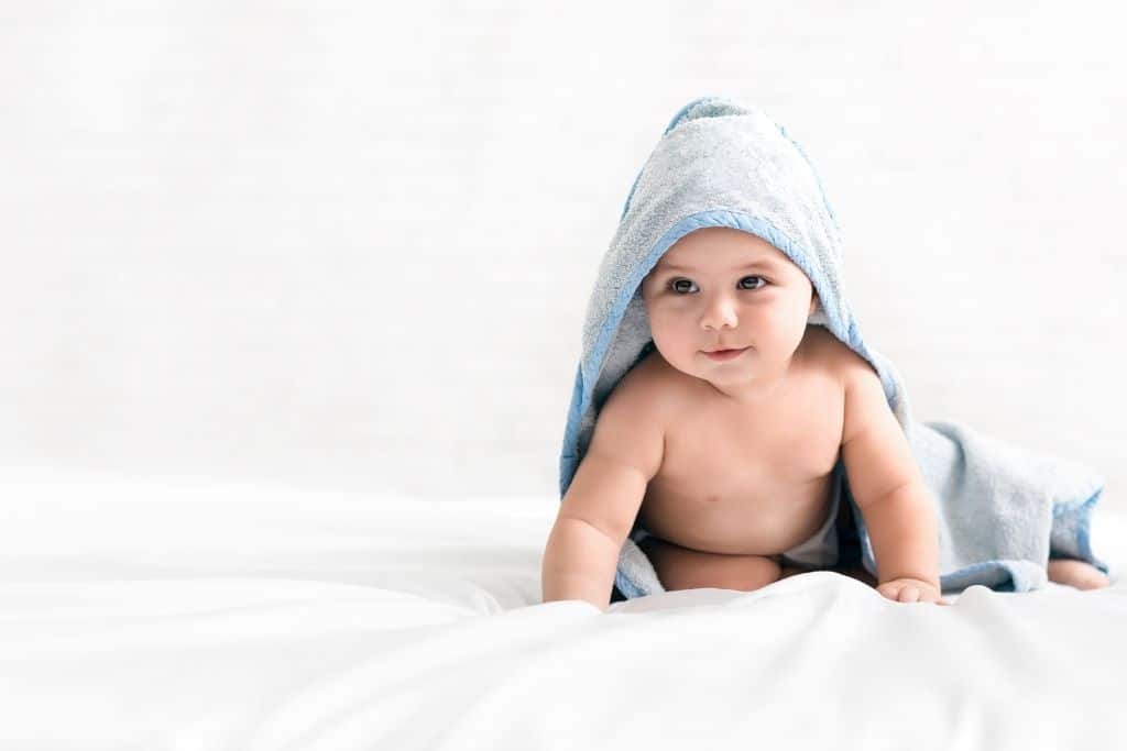include a baby hooded towel in your registry