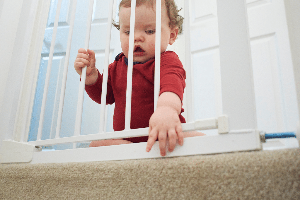 Baby proofing around the home